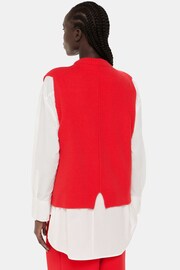 Whistles Red Textured Rib Tank - Image 2 of 5