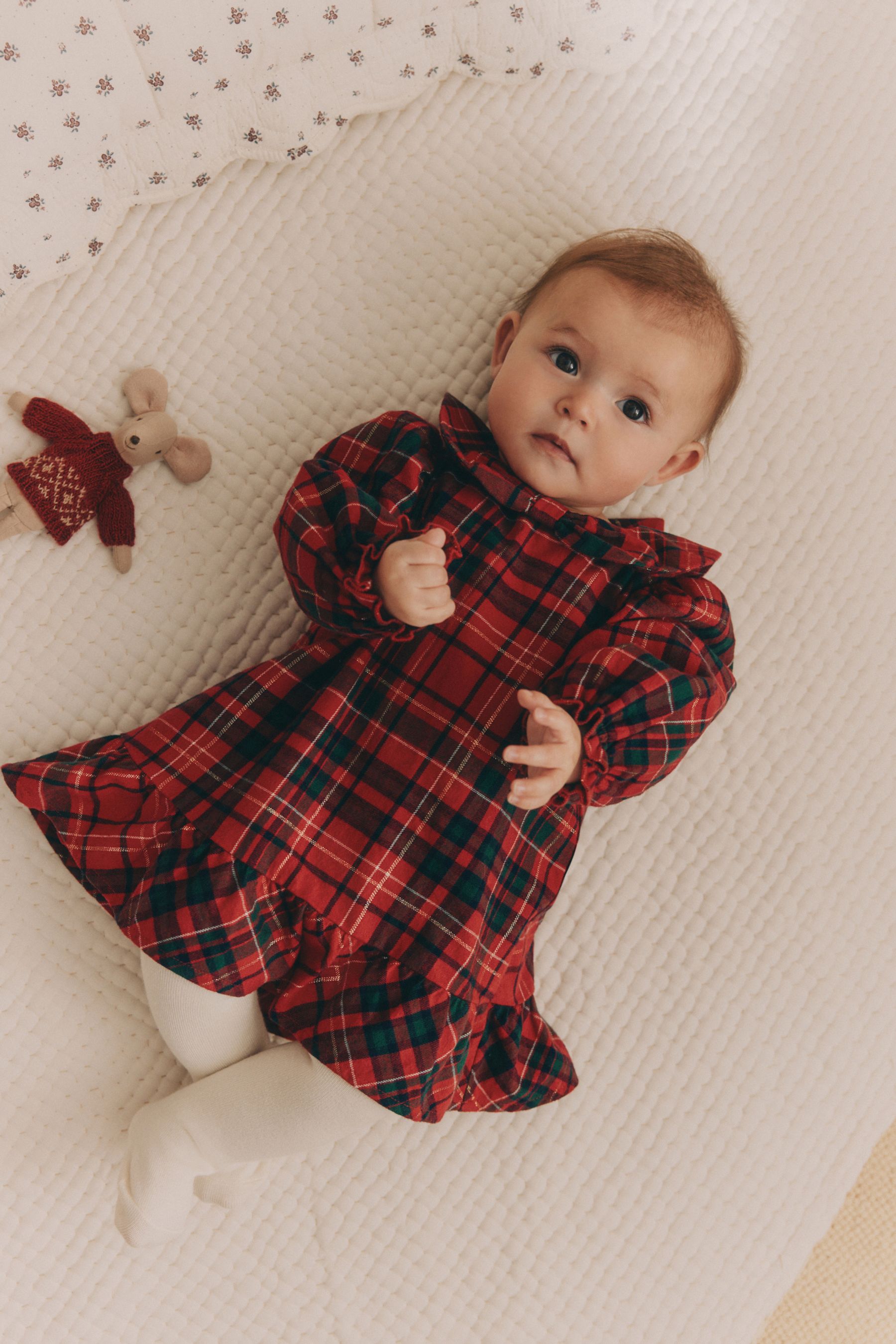 Next baby girl tartan dress clearance