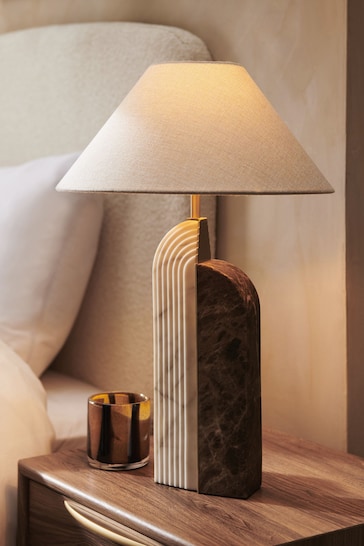Brown Carrara Table Lamp