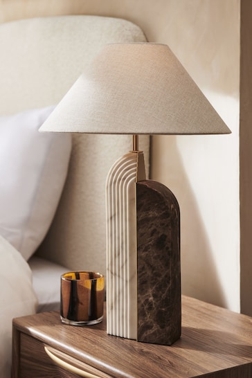 Brown Carrara Table Lamp