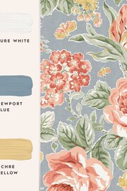 Papier Peint Vintage Laura Ashley Années 90 – Bordure Vinyle Rose – 10m