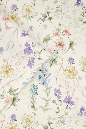 Laura Ashley Chalk Pink Wild Meadow Wallpaper