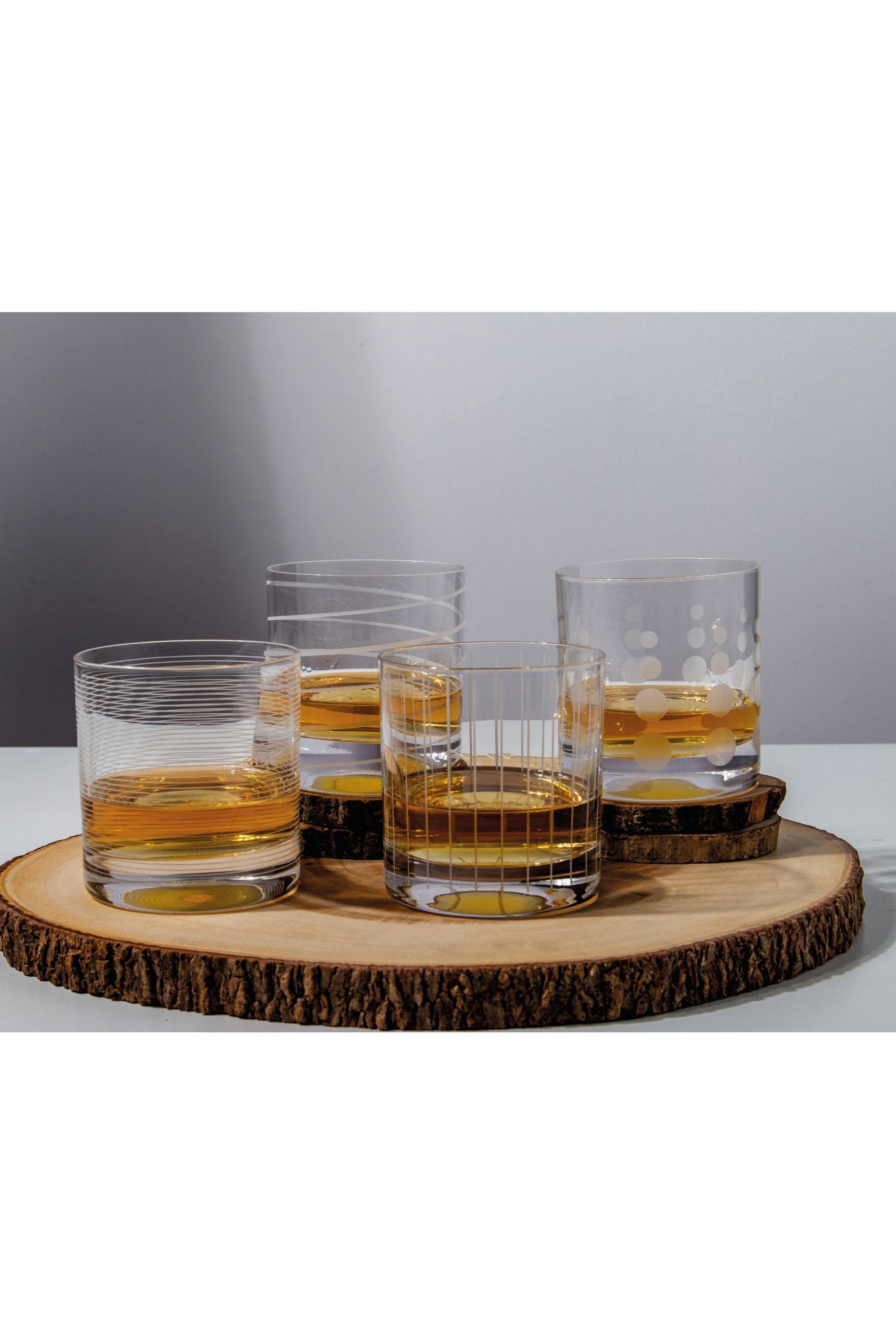Mikasa Set of 4 Clear Cheers Tumbler Glasses