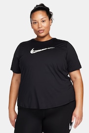 Nike Black Womens Dri-FIT Curve Short Sleeve Running Top - Image 1 of 4