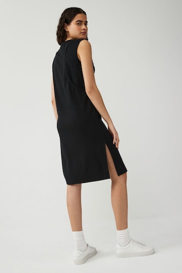 Fred Perry Womens Layered Black Dress