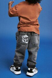 Grey Denim Bear Utility Jeans (3mths-7yrs) - Image 3 of 7