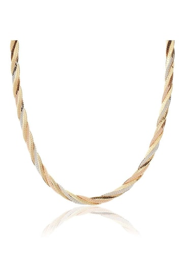 Beaverbrooks 9ct Multi Coloured Gold Necklace