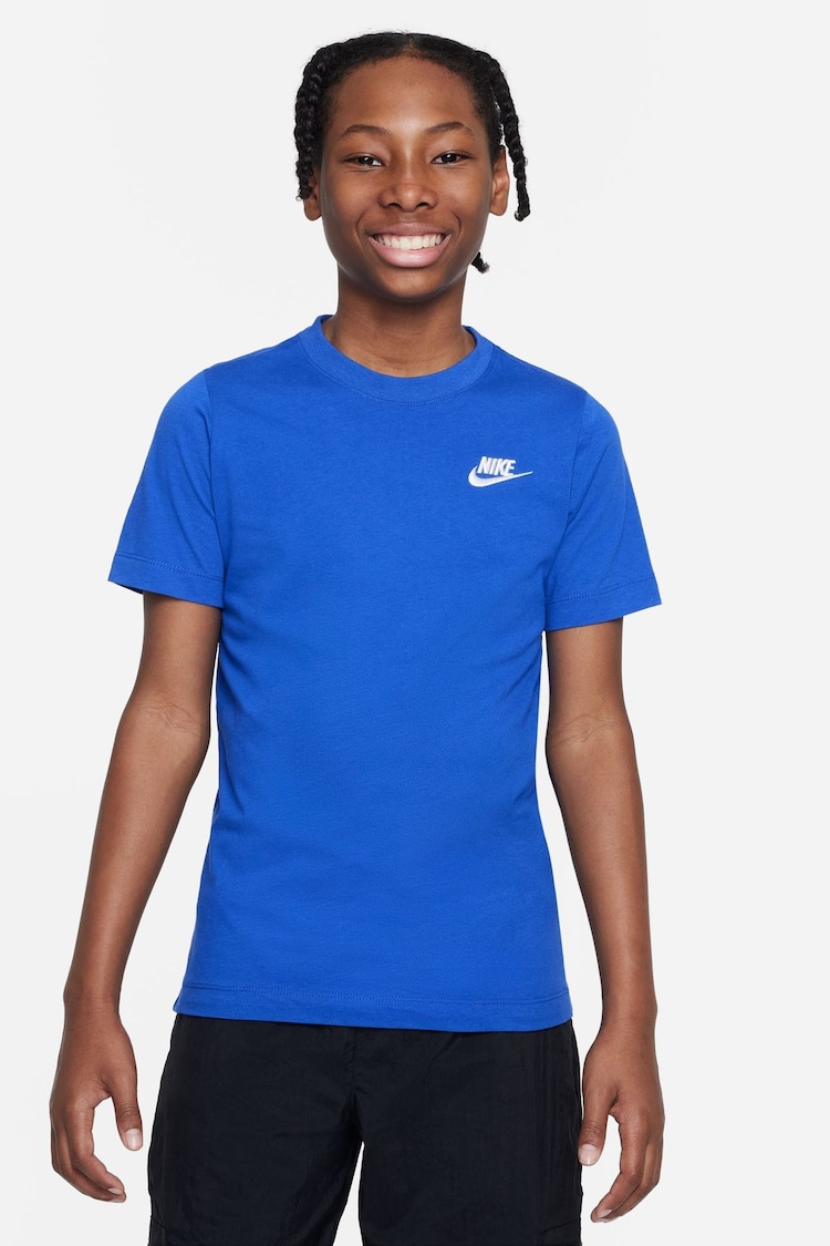 Nike Royal Blue Futura T-Shirt - Image 1 of 4