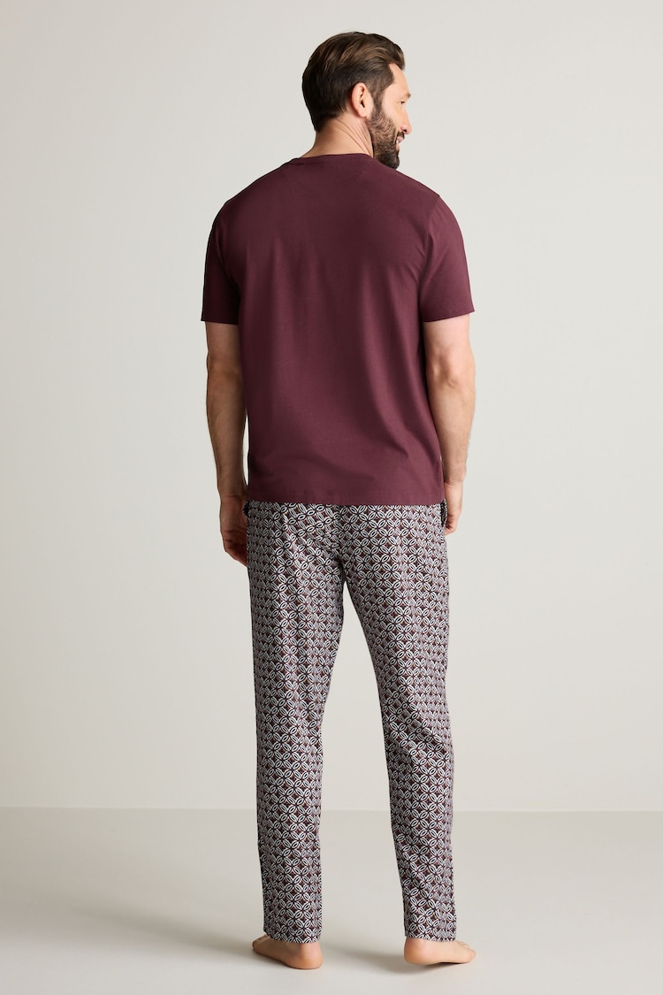 Purple Soft Geo Lightweight Pyjamas Set - Image 10 of 10