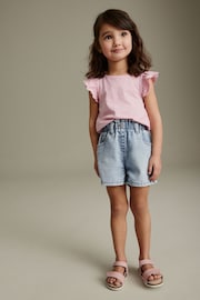 Denim Light wash MOM Shorts (3mths-7yrs) - Image 2 of 7