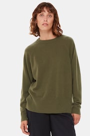 Whistles Green Ultimate Cashmere Crew Neck Jumper - Image 1 of 5