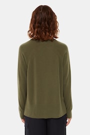 Whistles Green Ultimate Cashmere Crew Neck Jumper - Image 2 of 5
