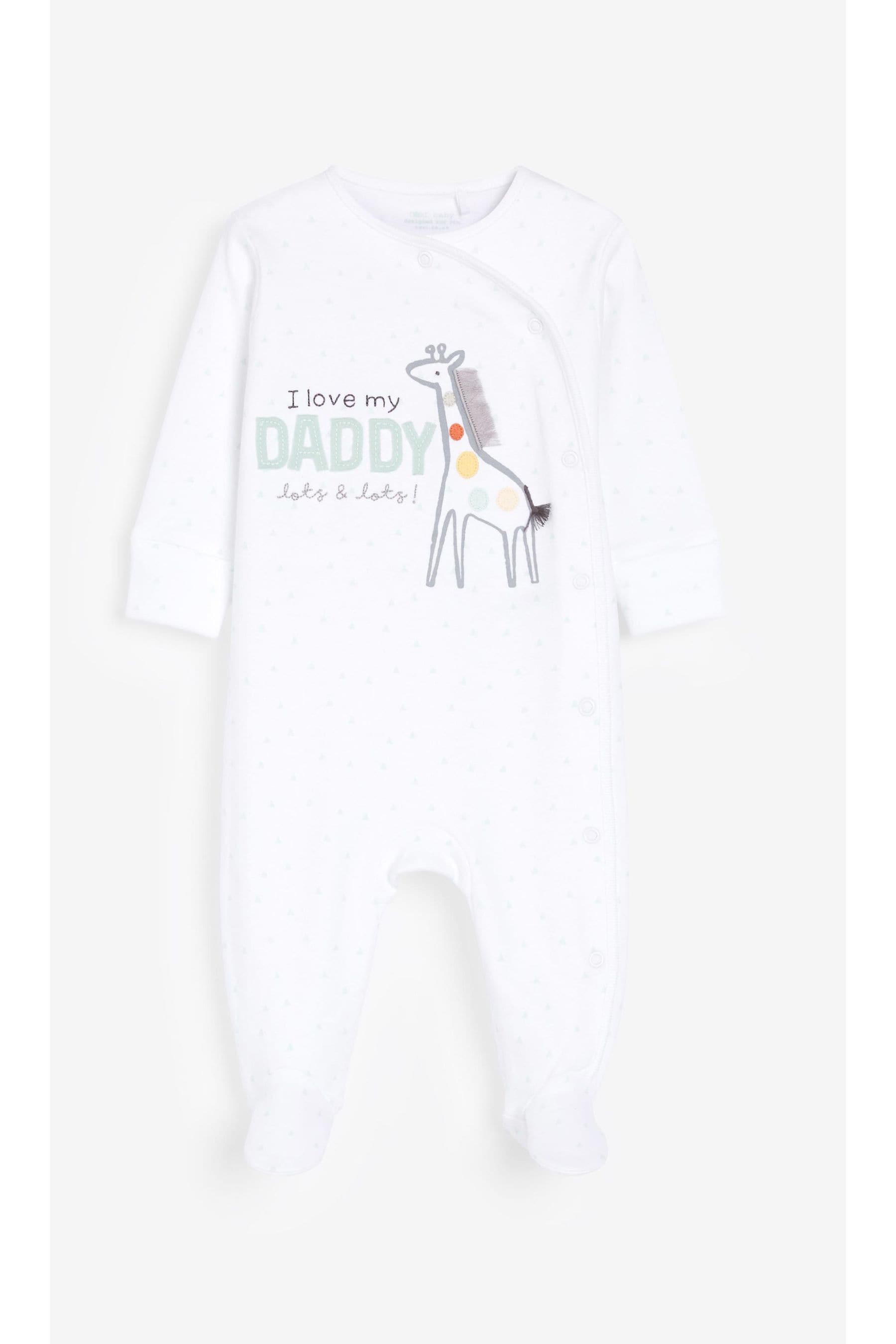 Daddy Giraffe Single Baby Sleepsuit 0 18mths