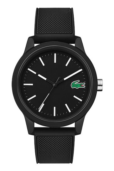 Buy Lacoste 12.12 Black Silicone Watch from the Next UK online shop