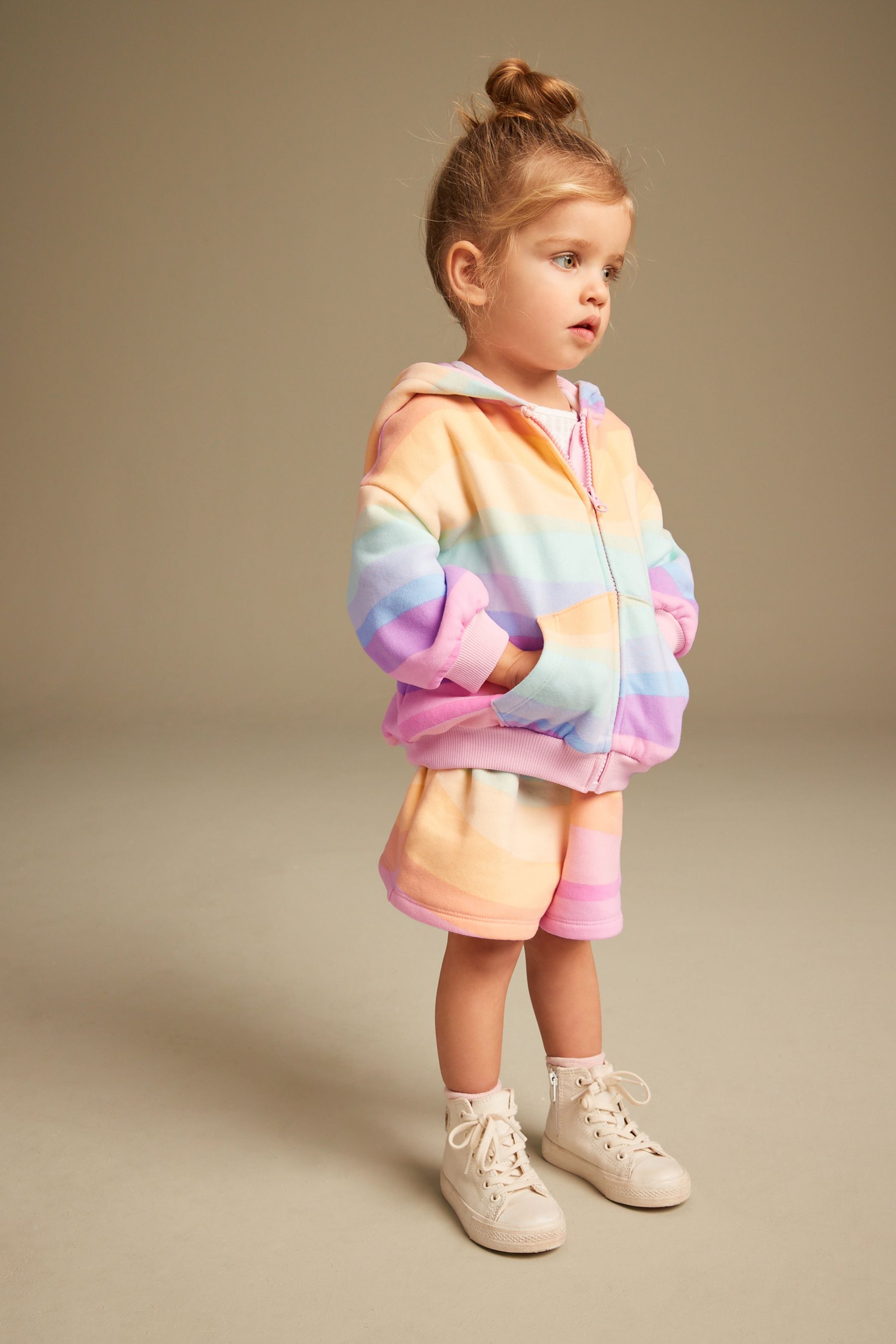 Rainbow hoodie girls shop