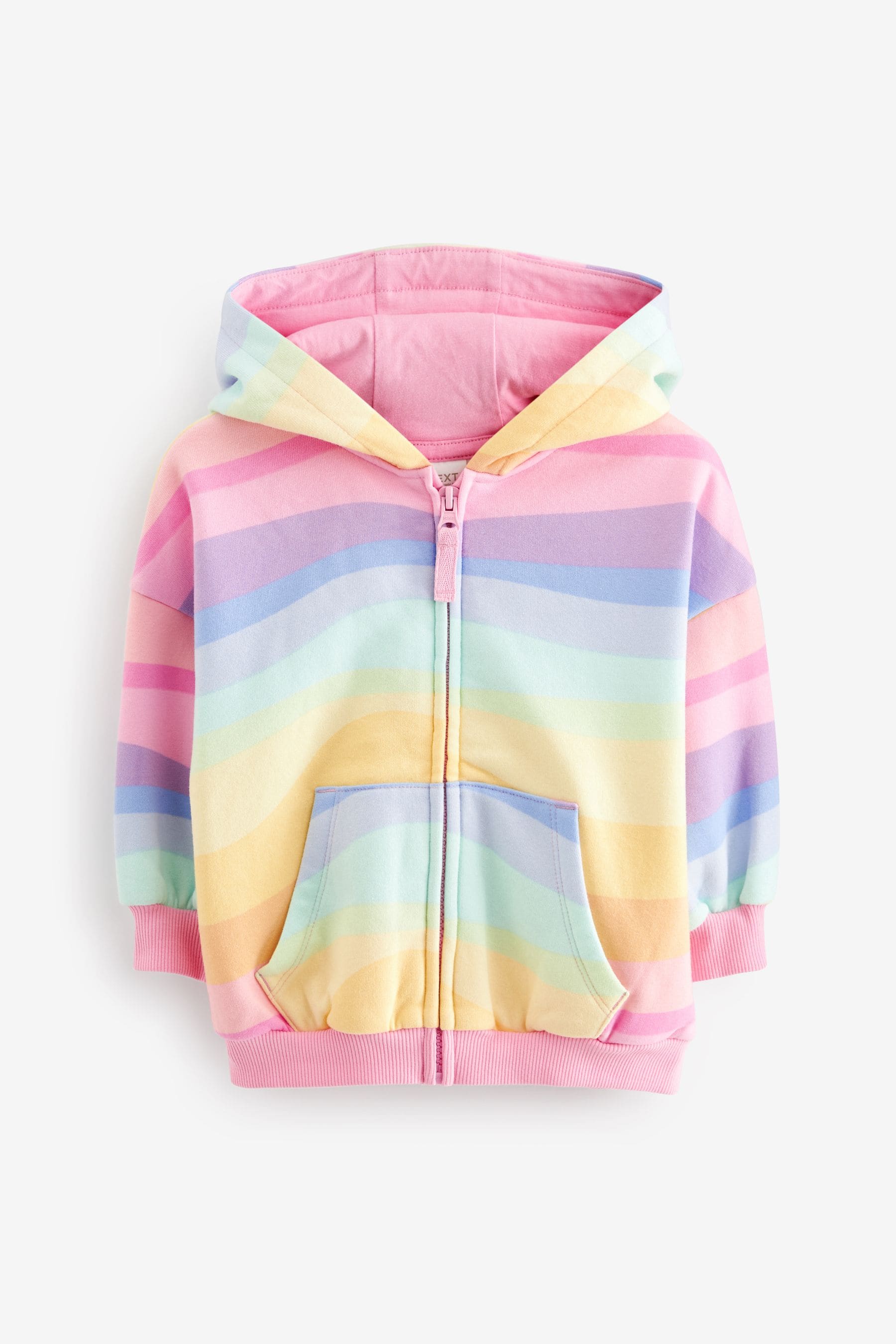 Rainbow zip hoodie hotsell