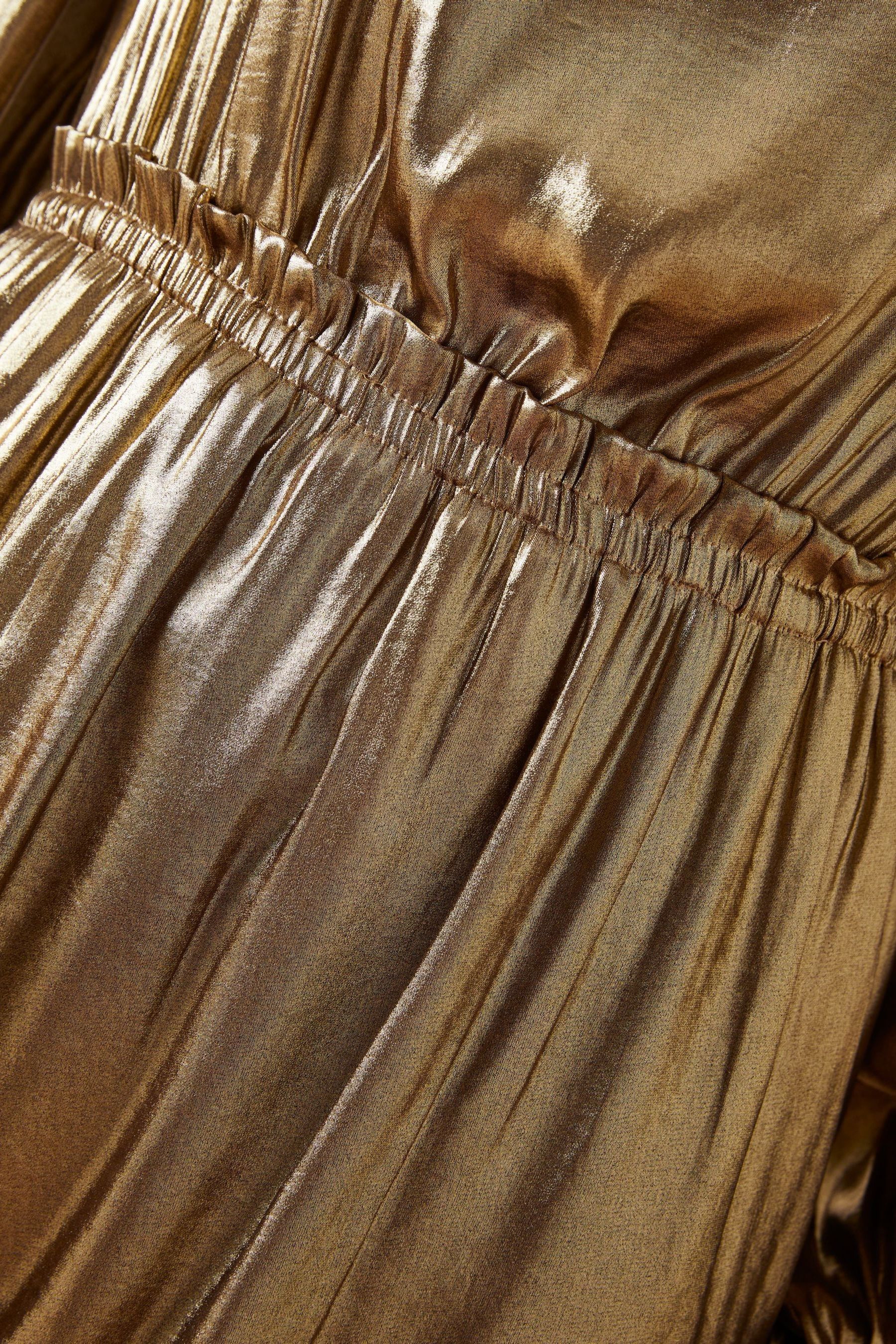 Frame metallic velvet dress cheap