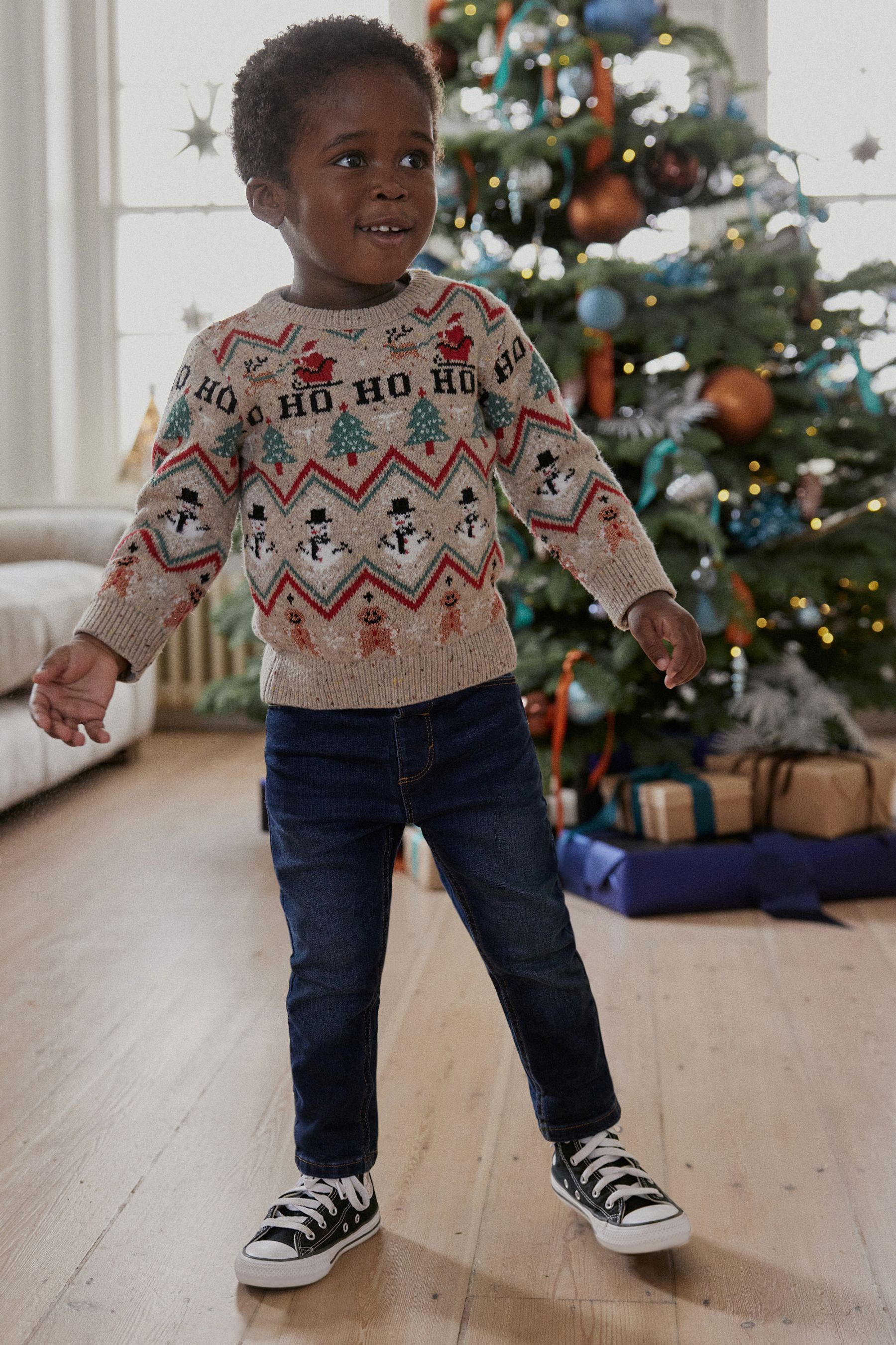 Boys snowman jumper outlet