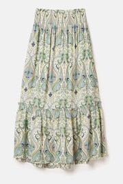 Joules Verity Blue & Green Tiered Skirt - Image 7 of 7
