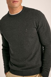 Joules Jarvis Grey Crew Neck Knitted Jumper - Image 6 of 7