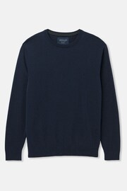 Joules Jarvis Navy Blue Crew Neck Knitted Jumper - Image 6 of 6