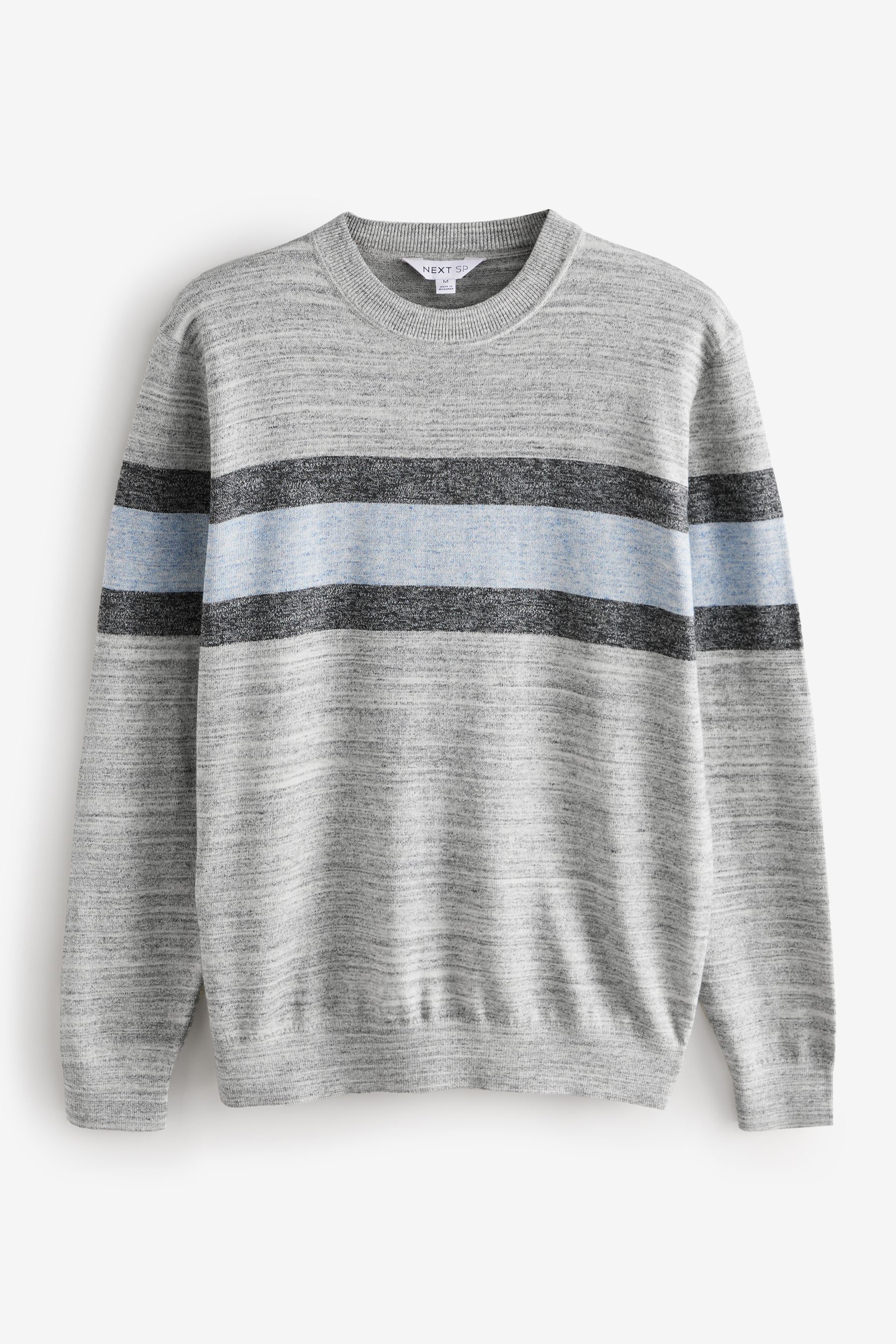 Buy Light Grey Star Crew Neck Jumper from the Next UK online shop