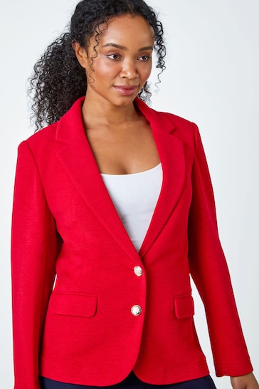 Roman Red Textured Blazer Jacket