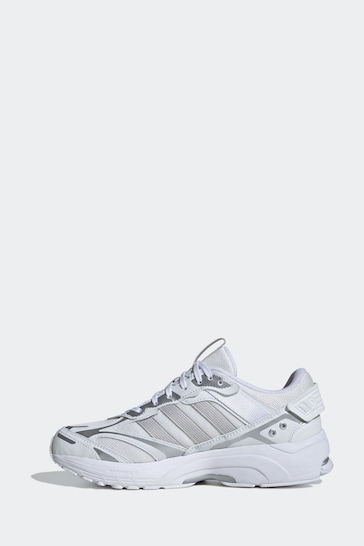 adidas White/Silver Sportswear Spiritain 2000 Trainers