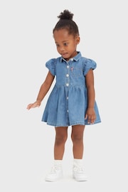 Levi's® Blue Short Sleeve Logo Dress & Breifs Set - Image 4 of 9