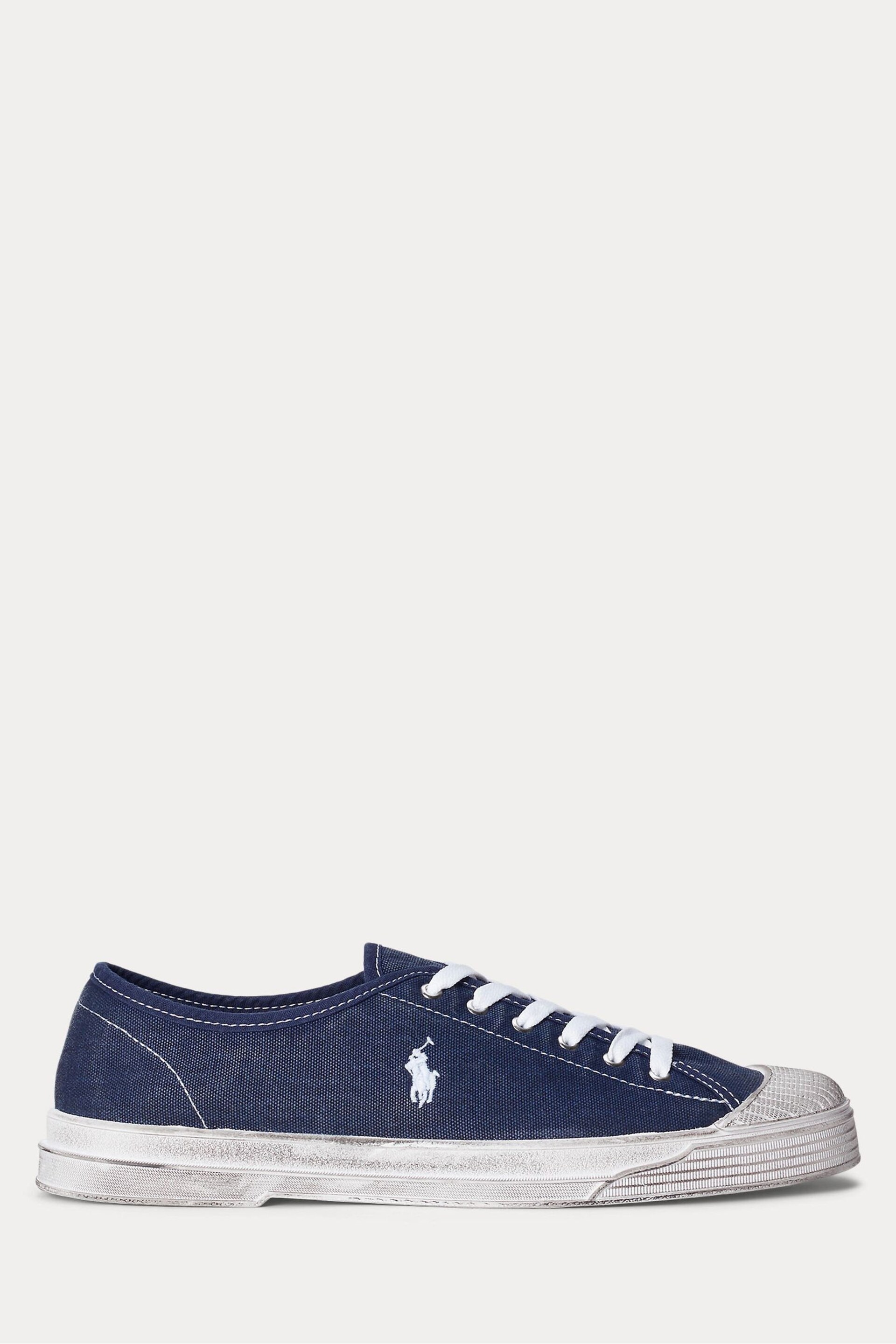 Polo Ralph Lauren Essence 100 Canvas Cap Toe Trainers - Image 1 of 4