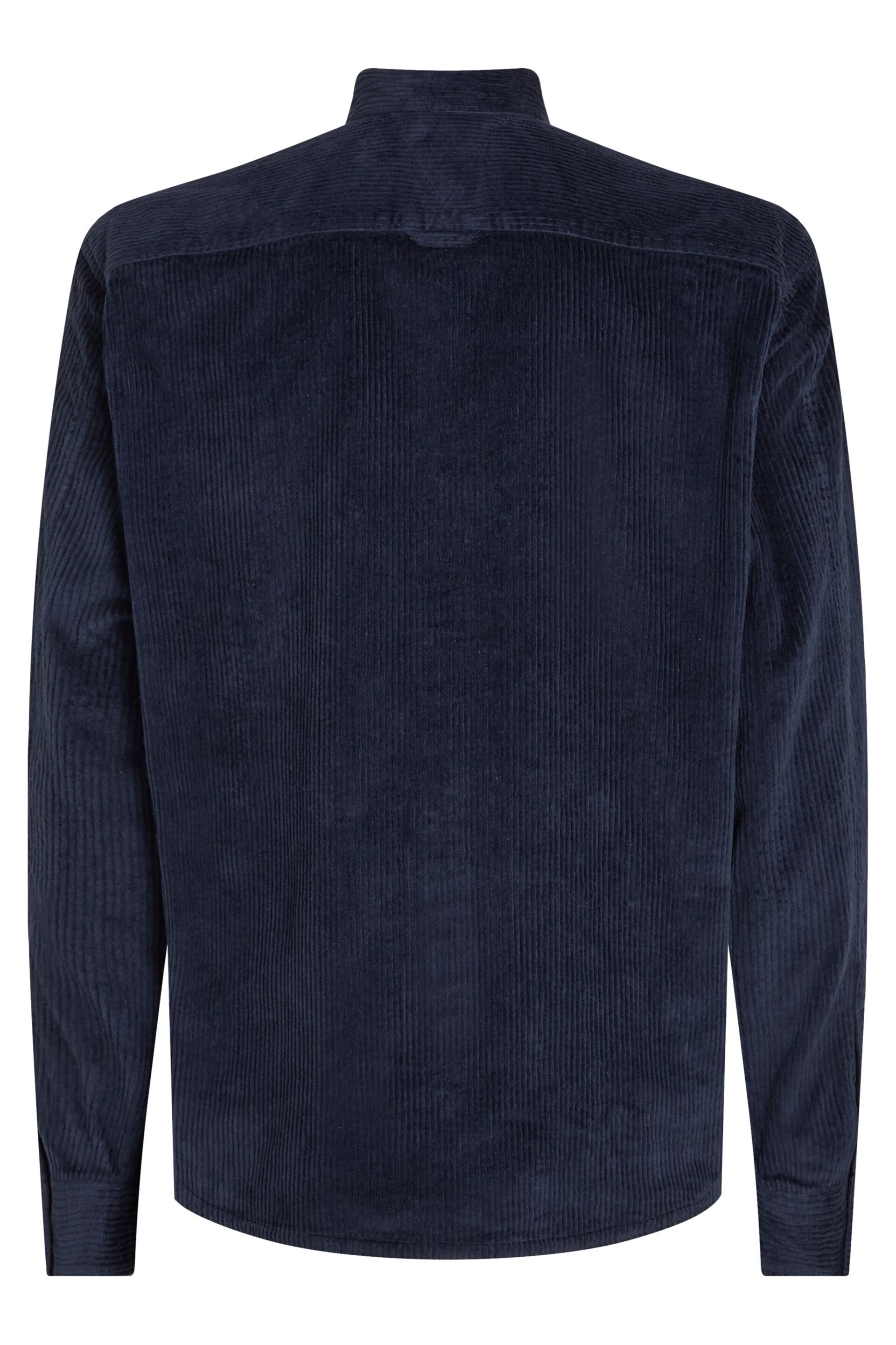 Tommy Hilfiger Blue Corduroy Solid Overshirt - Image 6 of 6