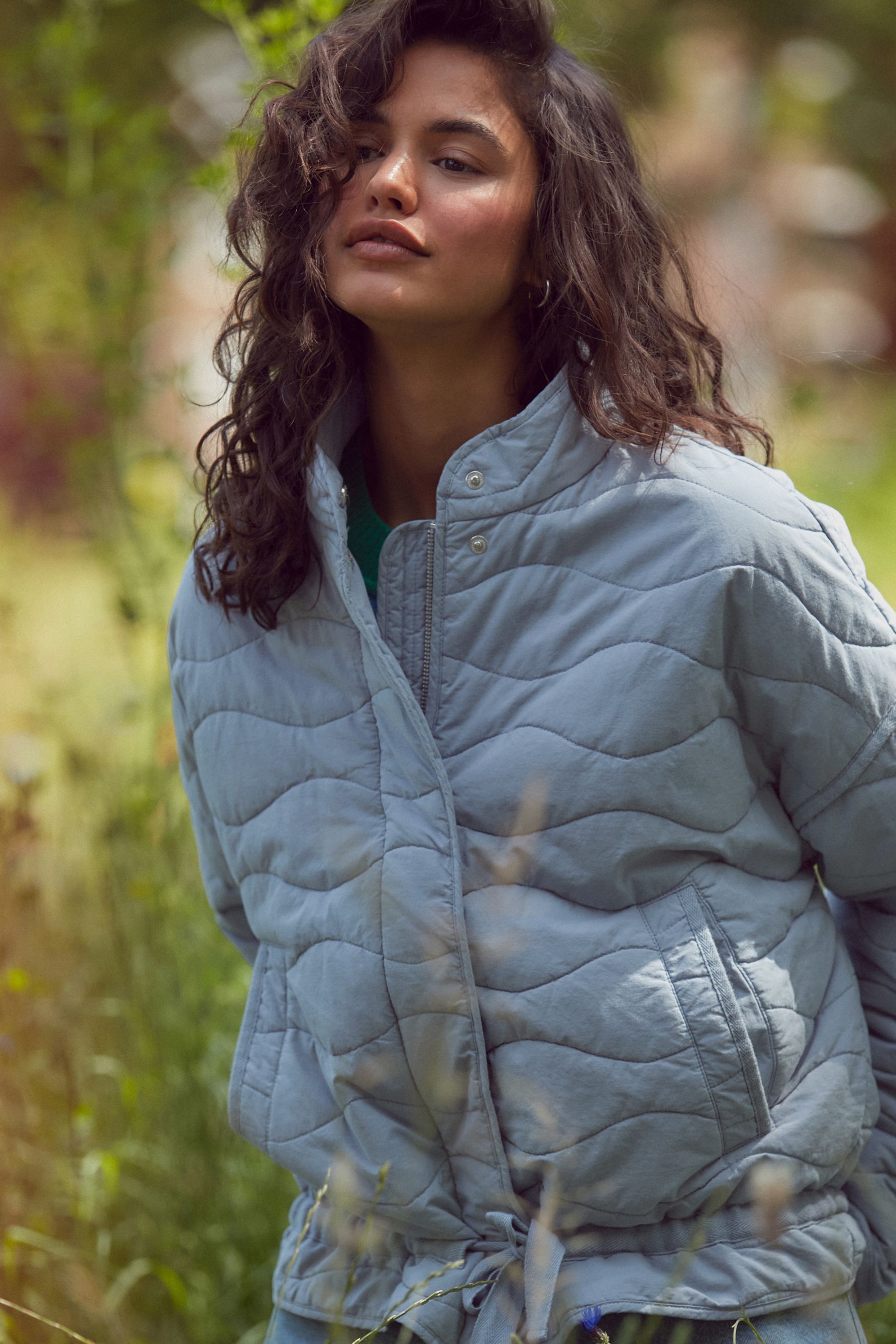 Buy Blue Quilted Jacket from the Next UK online shop