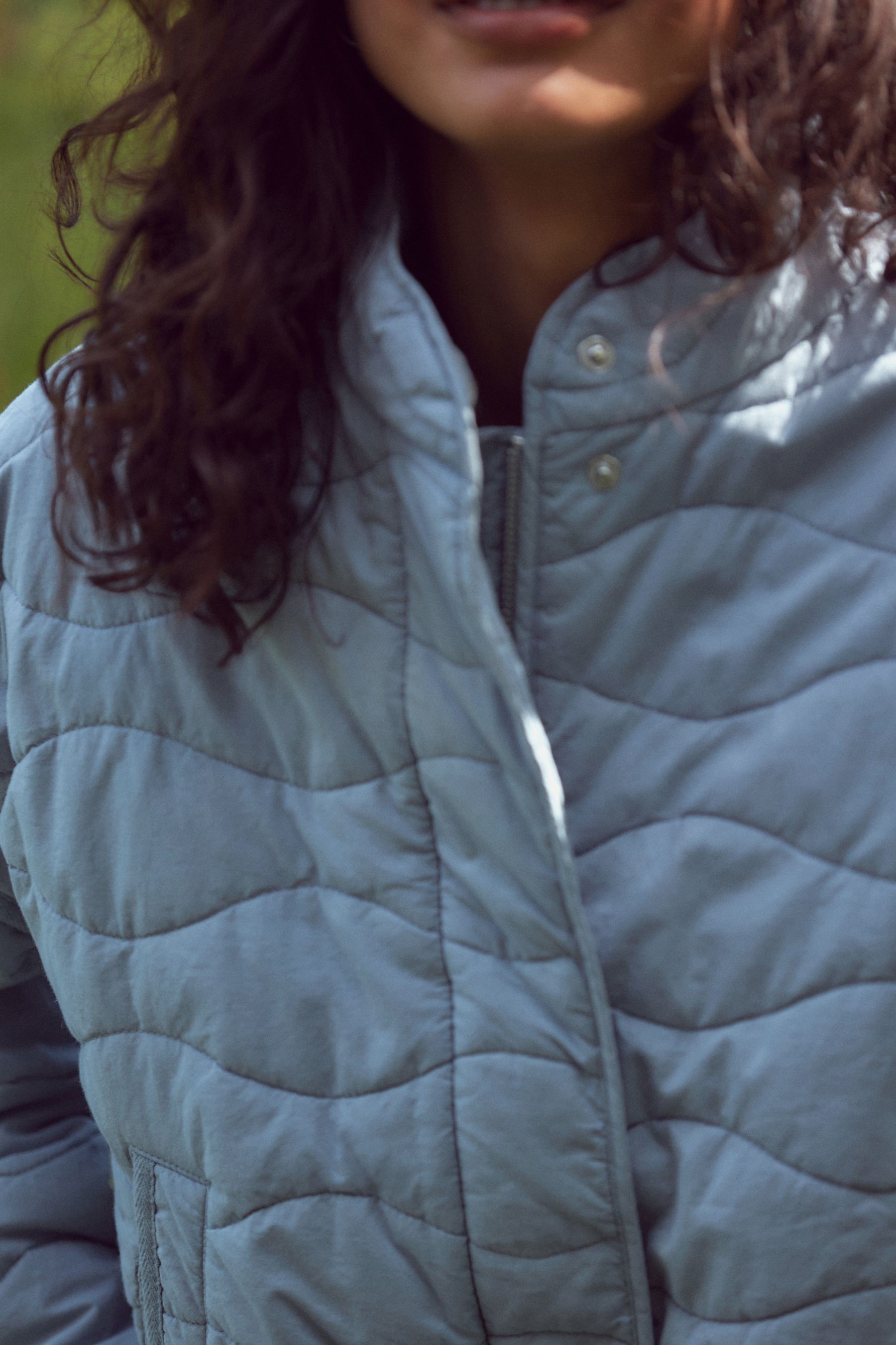 Buy Blue Quilted Jacket from the Next UK online shop