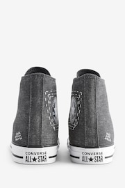 Converse Grey Chuck Taylor All Star High Top Trainers - Image 4 of 9