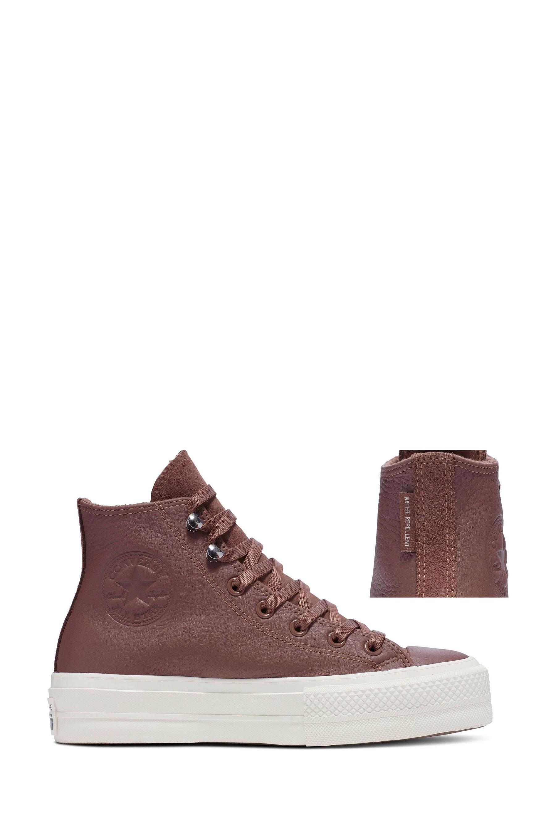 Brown leather converse shoes store