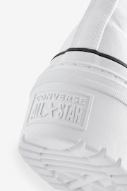 Converse White Chuck Taylor All Star Lugged Heel Canvas Trainers - Image 9 of 9