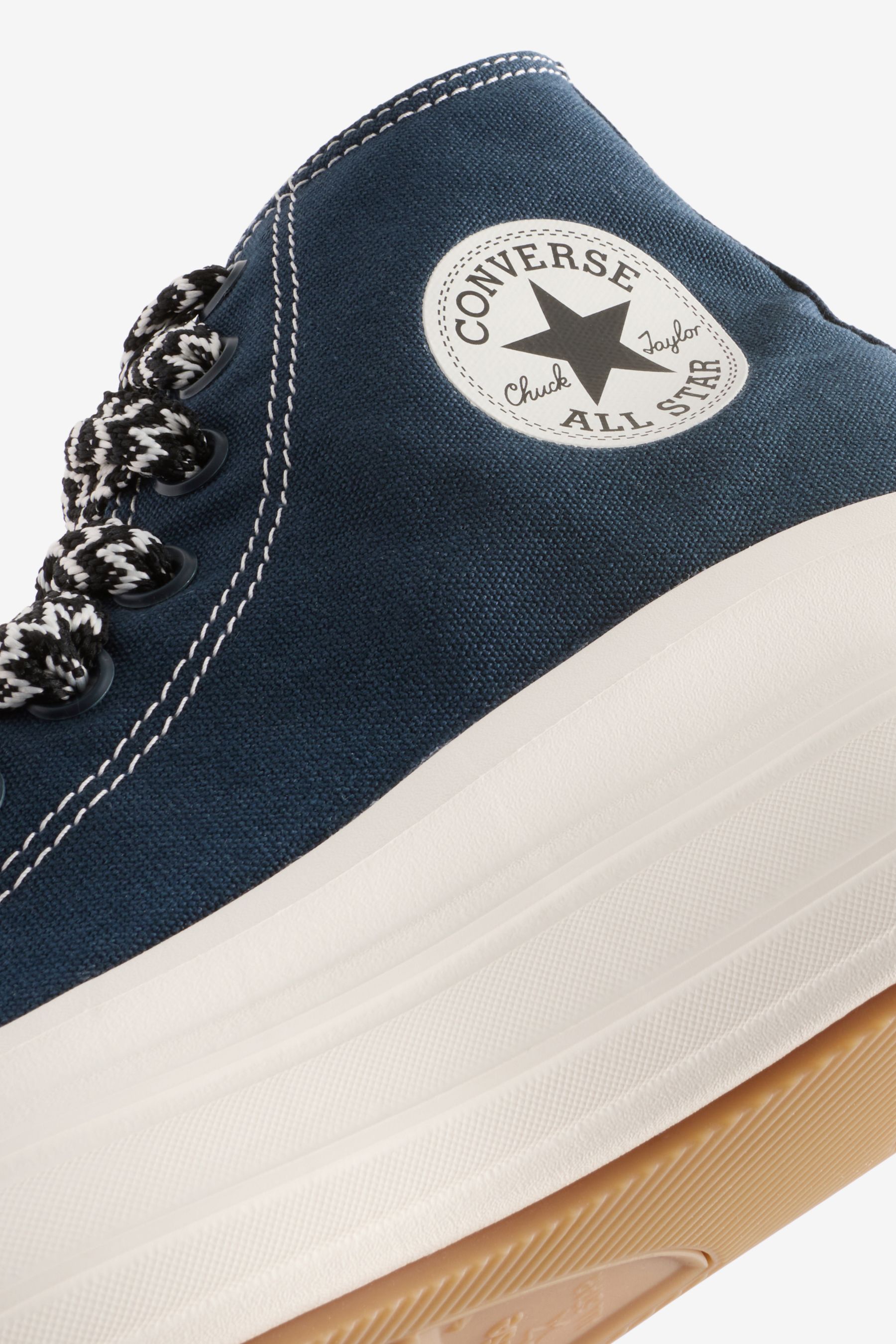 Converse Navy White Chuck Taylor All Star Move Trainers