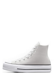 Converse Grey Chuck Taylor All Star Lift High Top Trainers - Image 11 of 16