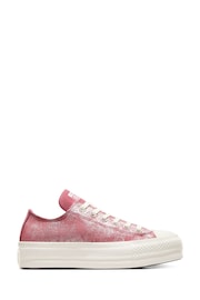 Converse Pink Chuck Taylor All Star Lift Low Top Trainers - Image 1 of 10