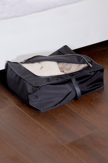 Style Sisters Black Small Underbed Storage