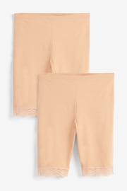 Nude Cotton Blend Anti-Chafe Shorts 2 Pack - Image 1 of 5