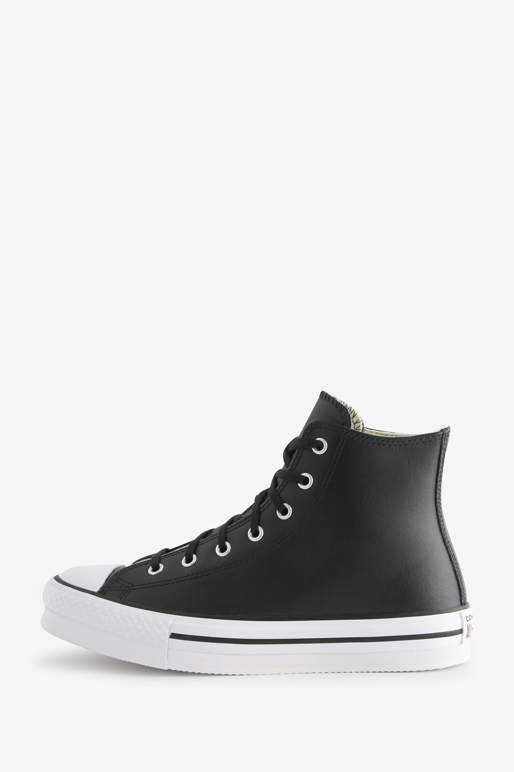 Converse Black EVA Leather Lift Youth Trainers