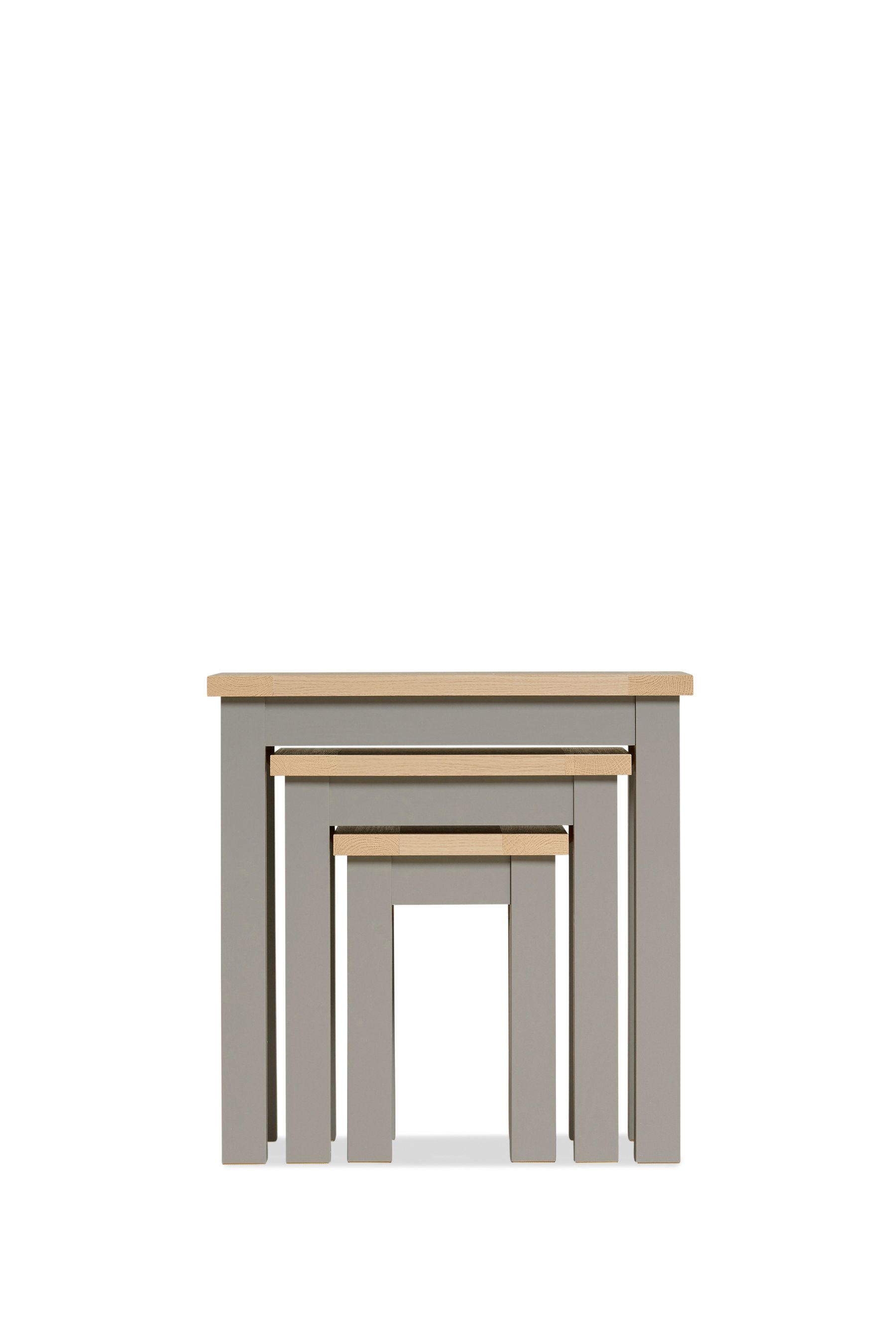 Dove grey nest of tables hotsell