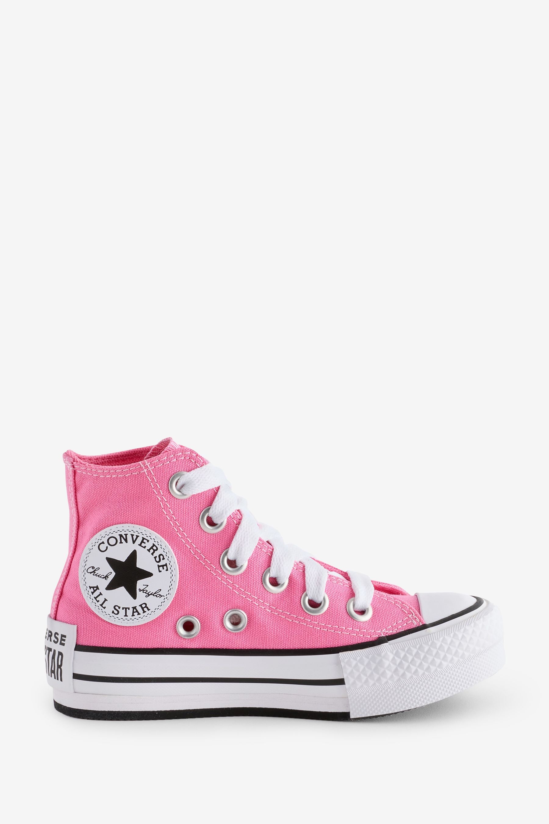 Converse Pink Chuck Taylor Sketch EVA Lift Junior Trainers