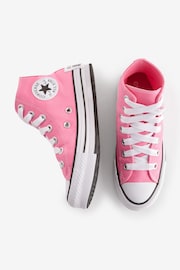 Converse Pink Chuck Taylor Sketch EVA Lift Youth Trainers - Image 4 of 9