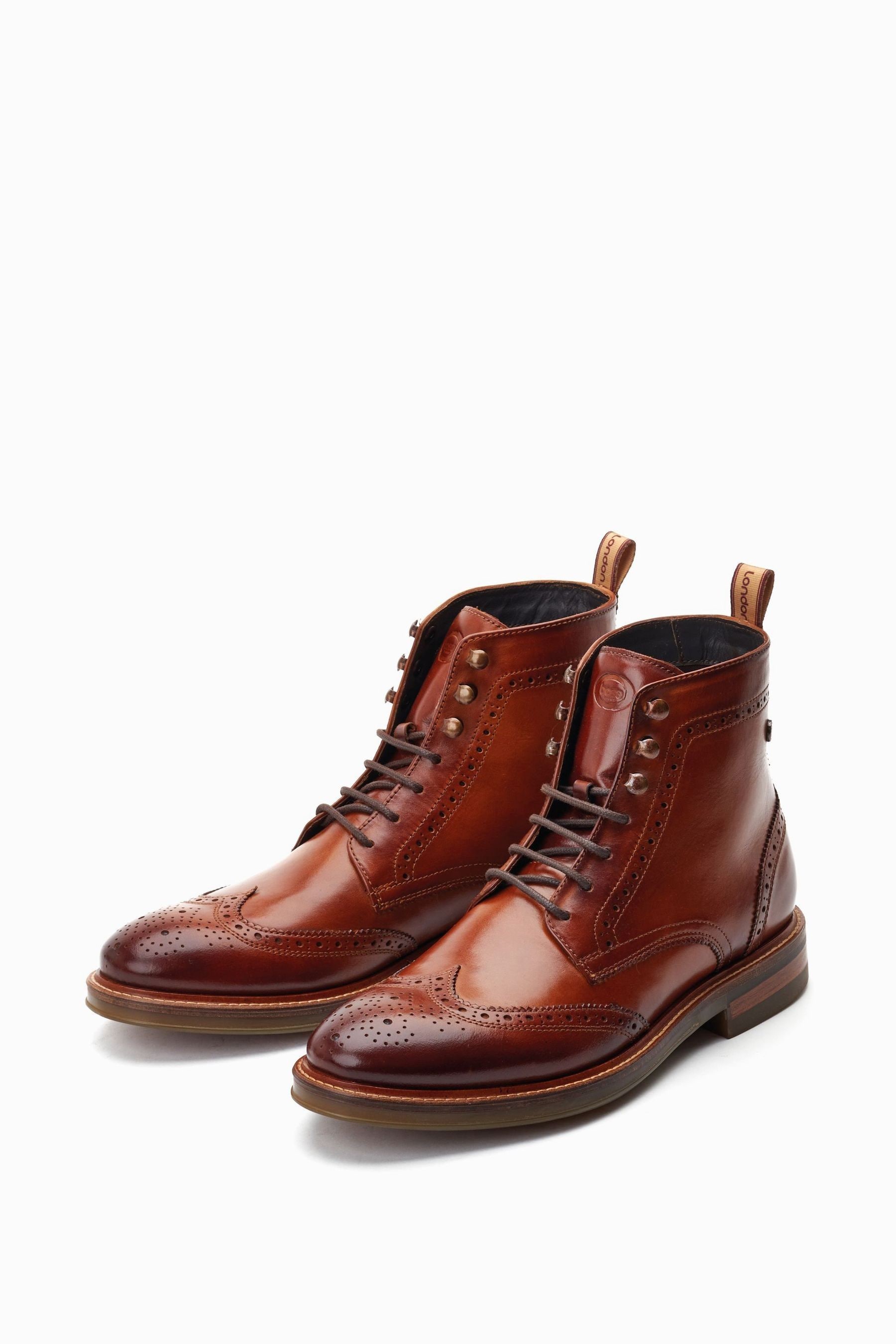 Buy Base London Pembroke Lace Up Brogue Boots from Next Luxembourg