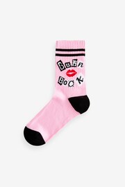 Pink/Black Mean Girls Ankle Socks 3 Pack - Image 2 of 5