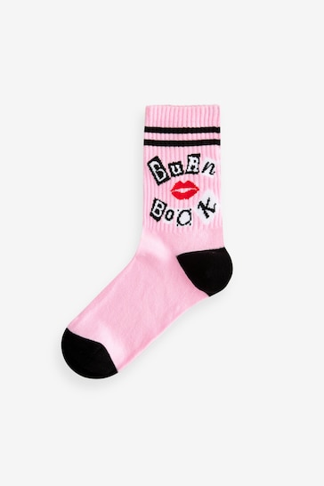 Pink/Black Mean Girls Ankle Socks 3 Pack