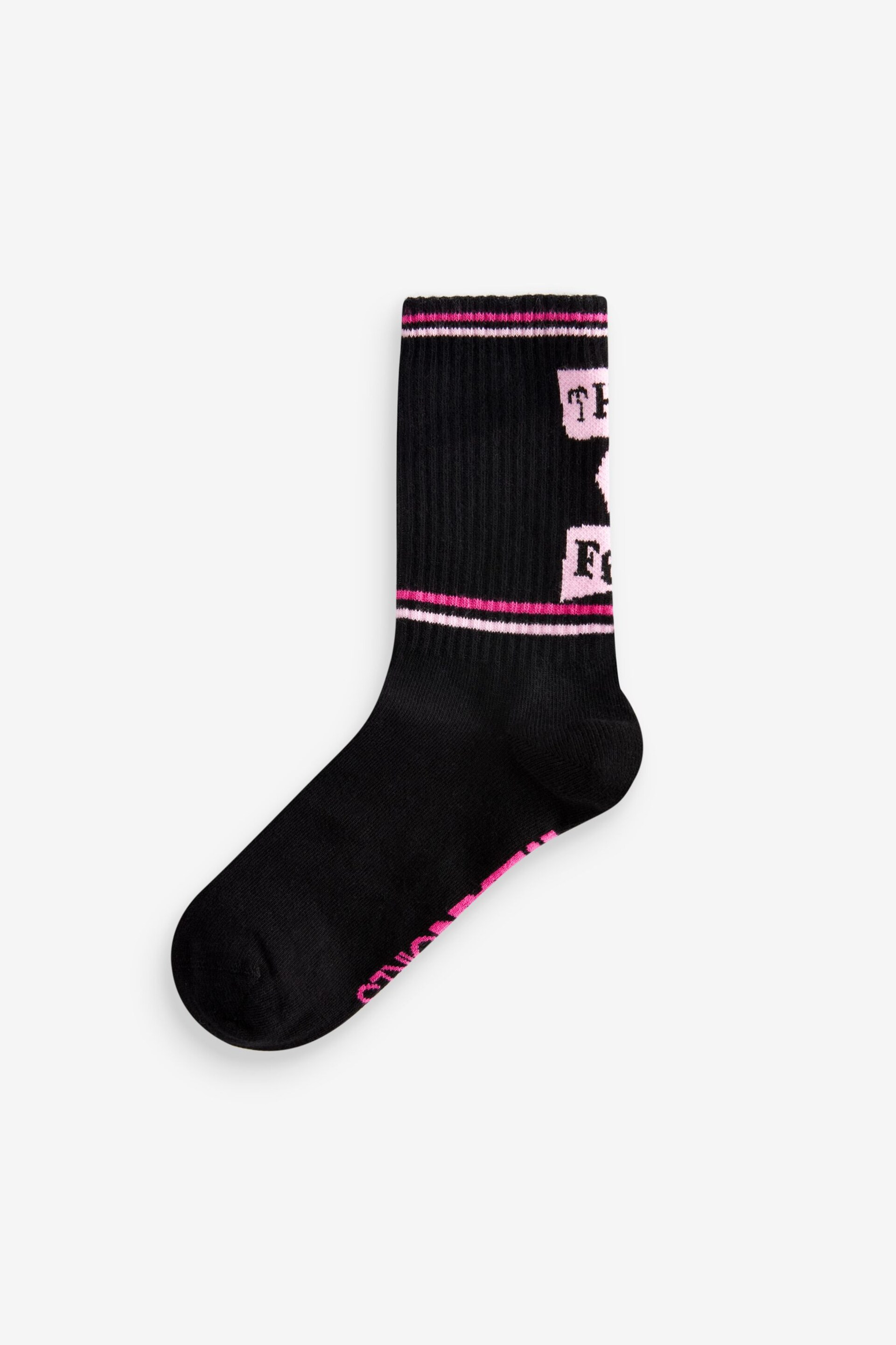 Pink/Black Mean Girls Ankle Socks 3 Pack - Image 4 of 5