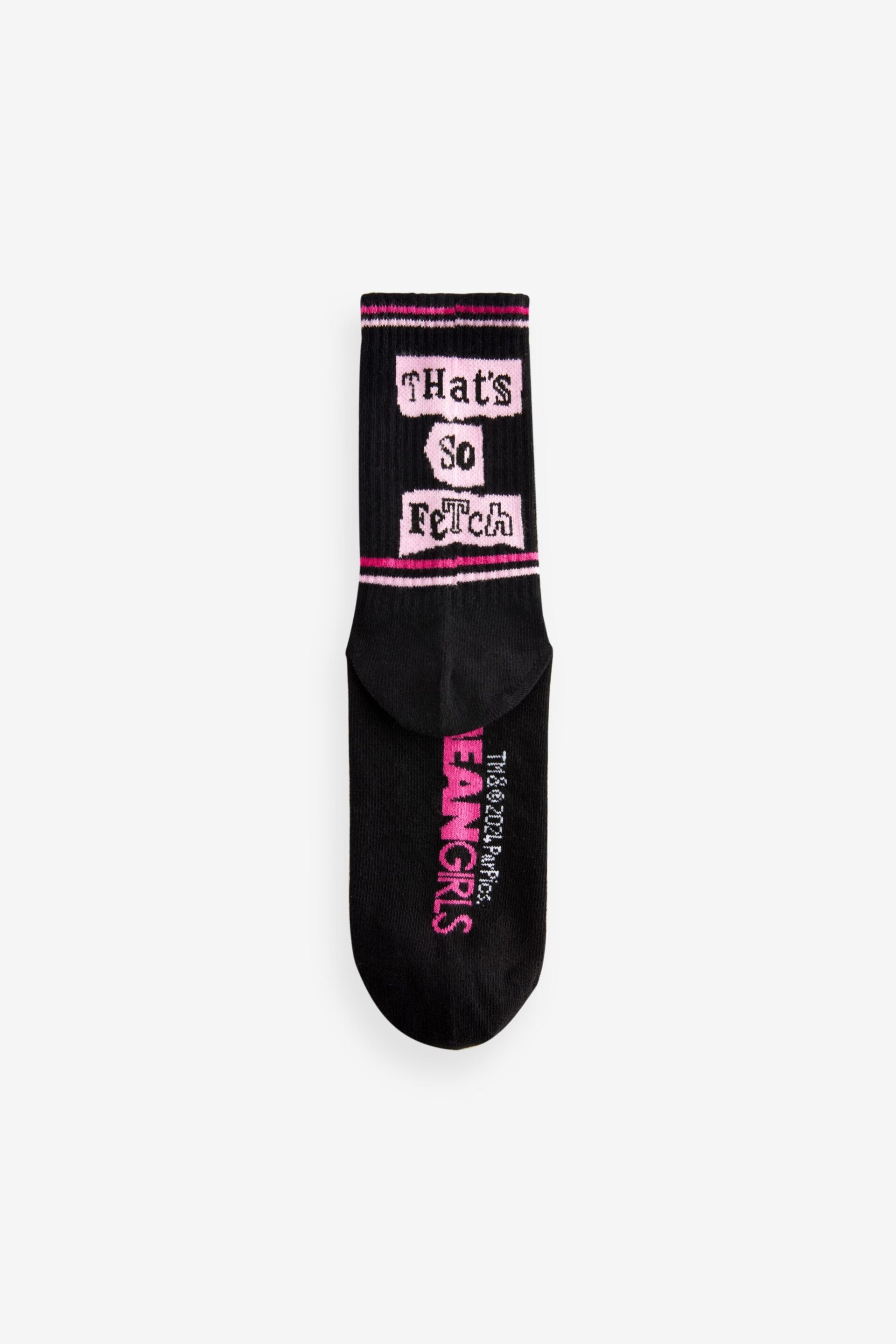 Pink/Black Mean Girls Ankle Socks 3 Pack - Image 5 of 5